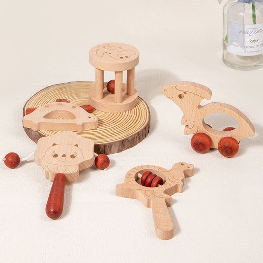 Buy New Wooden Children's Rattle: Best Baby Soother Toy