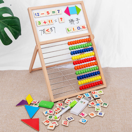 Multi-functional Wooden Bead Board: Children's Educational Toys