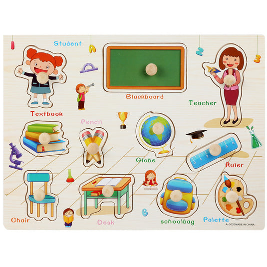 Montessori Wooden Toy Jigsaw Puzzle Set: Children's Jigsaw Puzzles