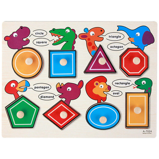 Montessori Wooden Toy Jigsaw Puzzle Set: Children's Jigsaw Puzzles